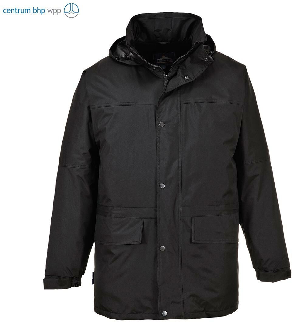 PORTWEST S523 KURTKA OBAN OCIEPLANA POLAREM ; CZARNY