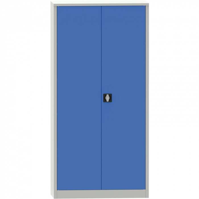 B2B Partner Uniwersalna szafka metalowa, 1950 x 900 x 400 mm, niebieskie drzwi 178614