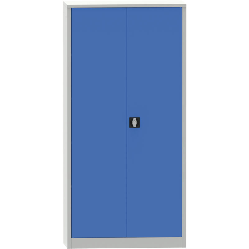 B2B Partner Uniwersalna szafka metalowa, 1950 x 950 x 500 mm, niebieskie drzwi 178617