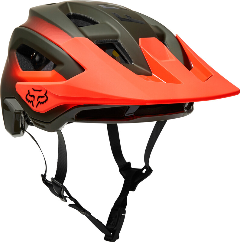 Fox Speedframe Pro Fade Helmet Men, oliwkowy/pomarańczowy S | 51-55cm 2022 Kaski MTB 29463-099-S