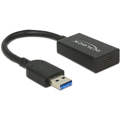 Delock 65698 kabel USB 0,15 m 3.2 Gen 2 (3.1 Gen 2) USB A USB C Czarny, Adapter