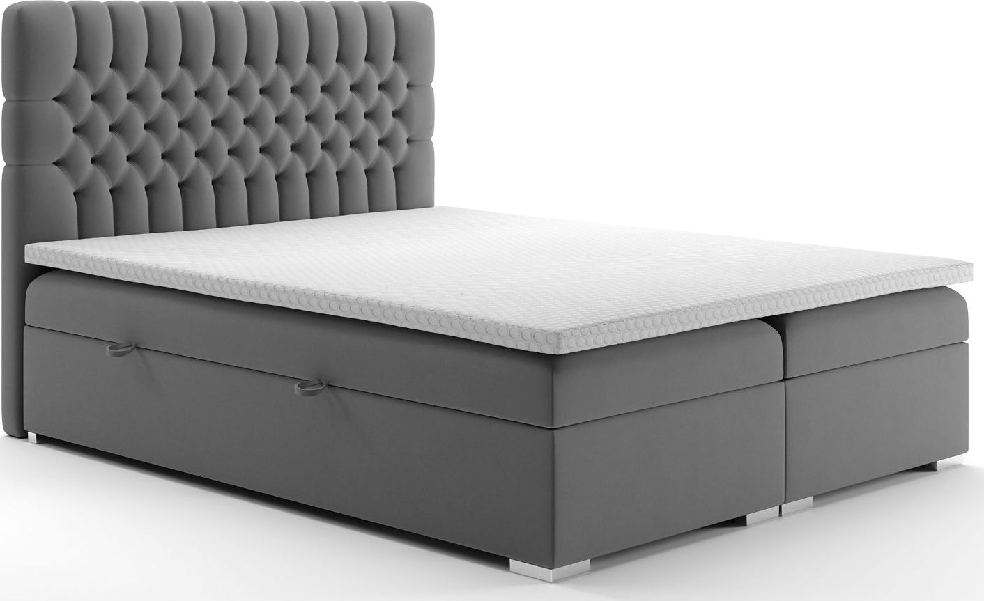 Elior Małżeńskie łóżko boxspring Stilla 160x200 - 58 kolorów