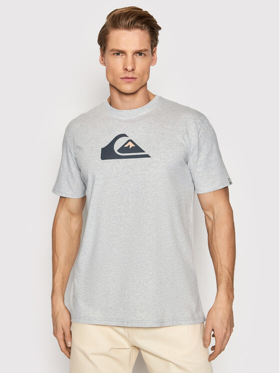 Quiksilver T-Shirt Comp EQYZT06534 Szary Regular Fit