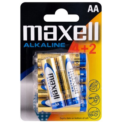 Maxell Bateria AA Blister 6 sztuk 790230.04.EU