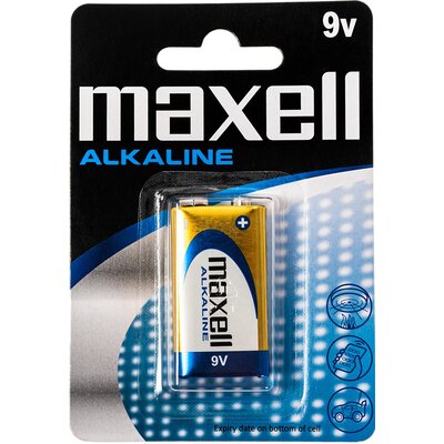 Maxell 1 x bateria alkaliczna Alkaline 6LR61/9V