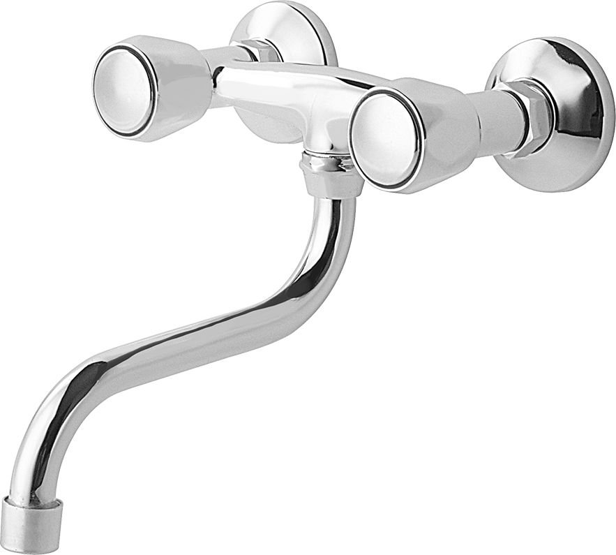 Bateria kuchenna Perfexim Mak ścienna chrom 35-000-0401-000
