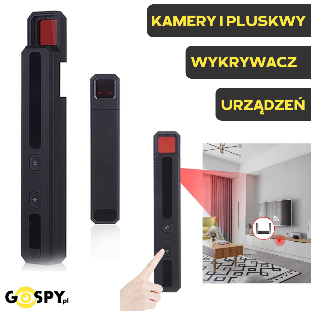 Gospy.pl Wykrywacz podsłuchów i kamer Rosa DE08 (pluskwy GSM, GPS, Wi-FI) G-01821999