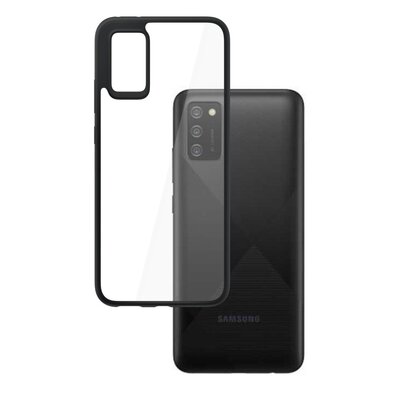 3mk Etui Satin Armor Case+ do Samsung Galaxy A03s Przezroczysto-czarny SAMSUNG GALAXY A03S 4G