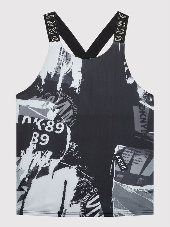 DKNY Top D35S09 M Czarny Regular Fit