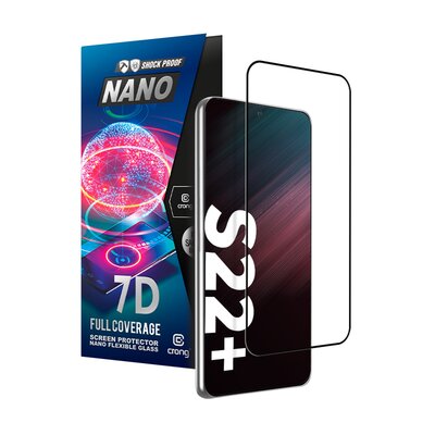 Samsung CRONG Szkło hybrydowe CRONG 7D Nano Flexible Glass do Galaxy S22+