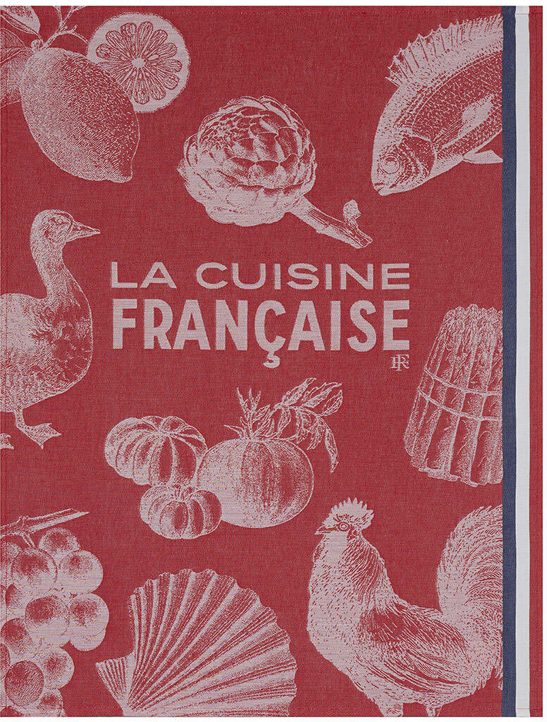 Le Jacquard Fran ais Ręcznik kuchenny Gastronomie Czerwony