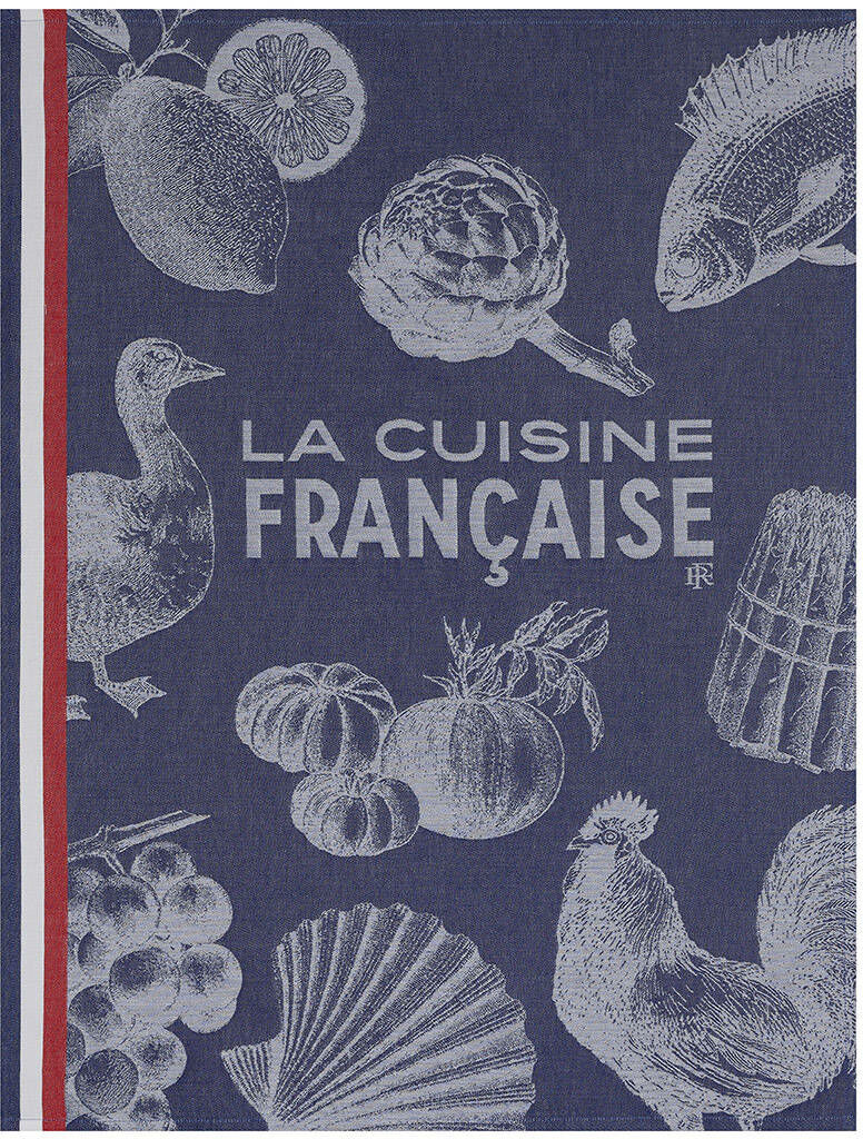 Le Jacquard Fran ais Ręcznik kuchenny Gastronomie Niebieski