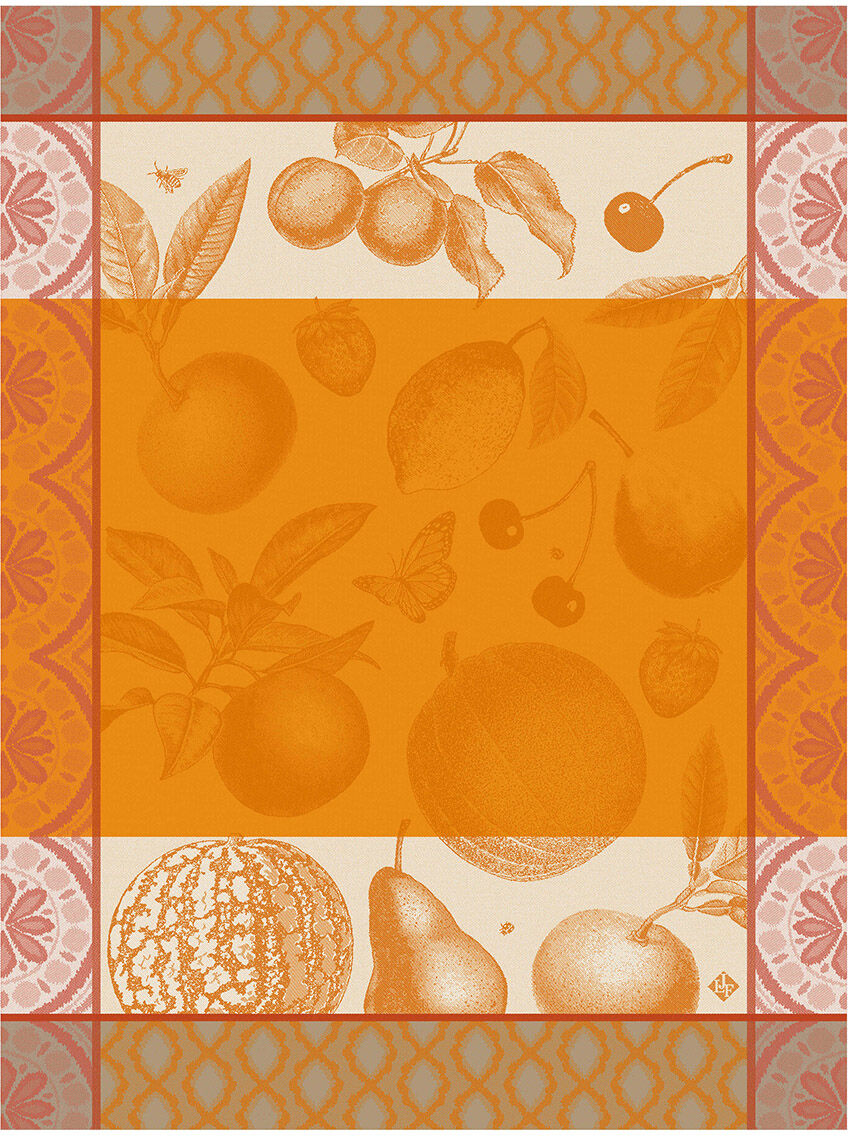 Le Jacquard Fran ais Ściereczka kuchenna Arrire-Pays Pomarańczowa