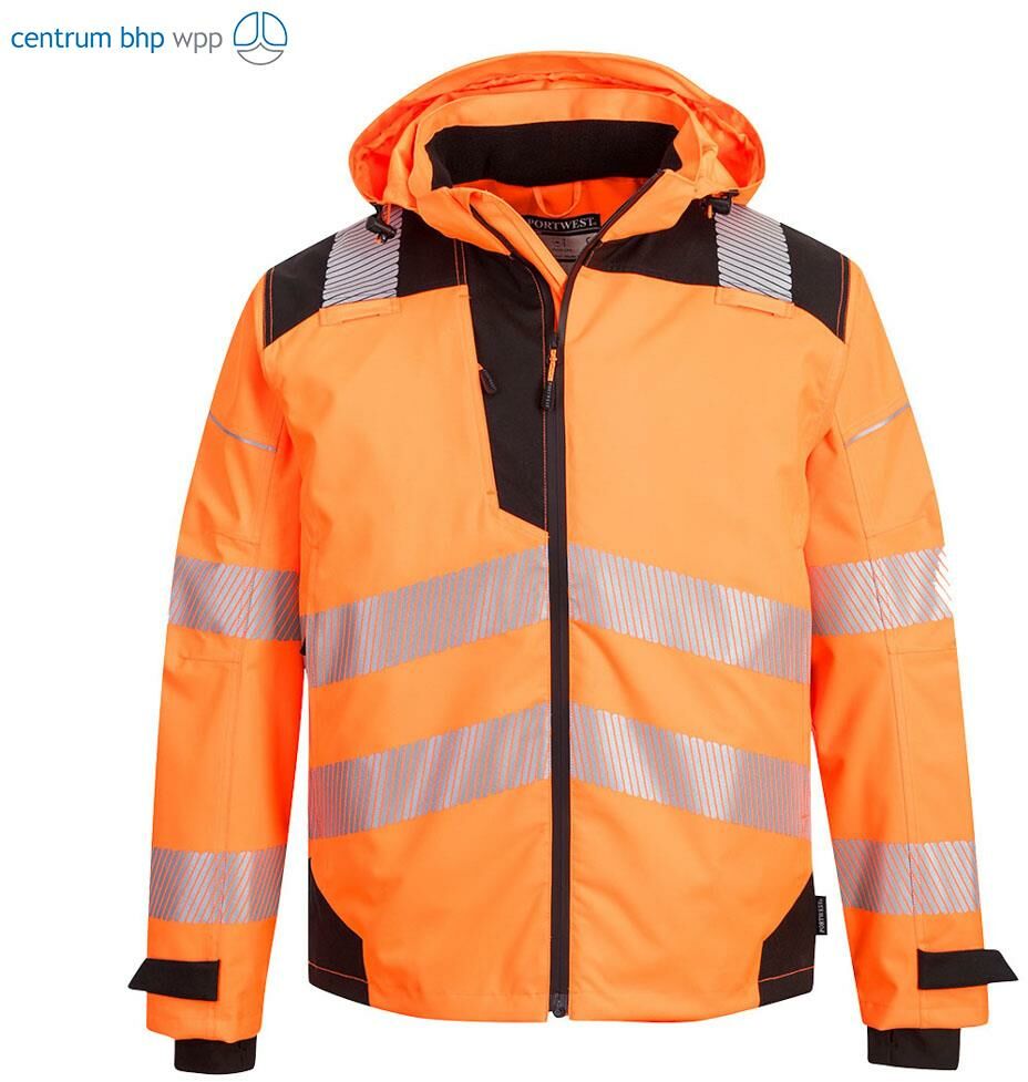 PORTWEST PW360 KURTKA WODOODPORNA I ODDYCHAJĄCA PW3 EXTREME; POMARAŃCZOWY/CZARNY
