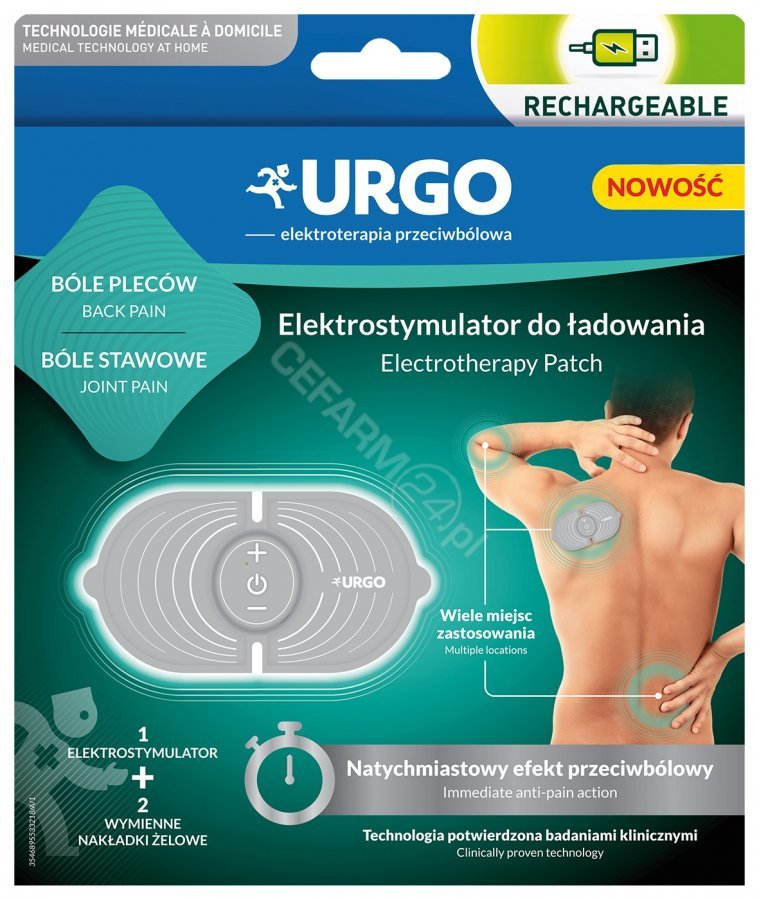 POLFA ŁÓDŹ Urgo Tens elektrostymulator do ładowania