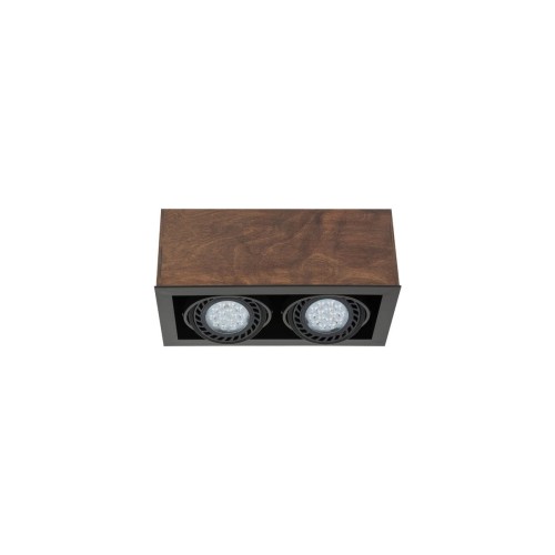 Nowodvorski Box Antique 7650 plafon lampa sufitowa 2x15W GU10 ES111 brązowa