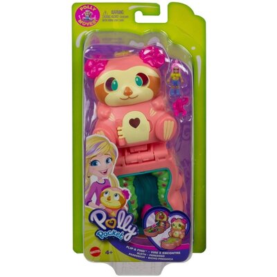 Mattel Polly Pocket Flip & Find Leniwiec GTM56 GTM59