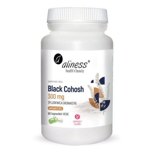 MEDICALINE Aliness Black Cohosh 300 mg Pluskwica Groniasta x 90 kaps