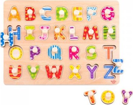 Tooky Toy Puzzle Układanka z Pinezkami Alfabet