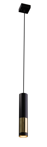 Amplex Kavos lampa wisząca 1-punktowa czarna 8362ax