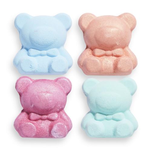 I Heart Revolution Teddy Bear Fizzer Set Zestaw Kula do kąpieli 50 g x 4