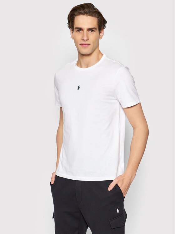 Ralph Lauren Polo T-Shirt 710839046002 Biały Slim Fit