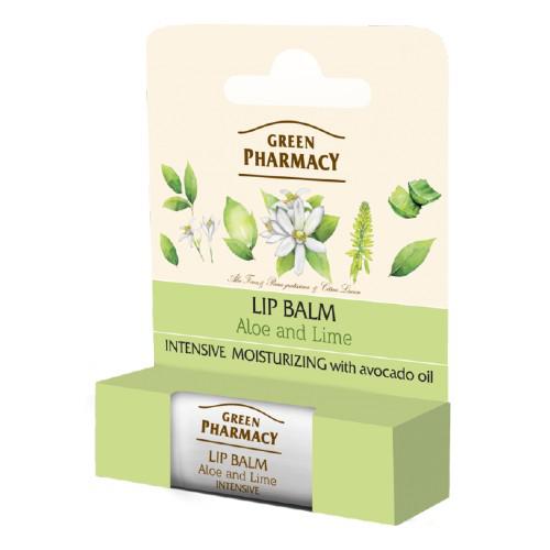 Elfa Green Pharmacy balsam do ust intensywnie nawilżający SPF10 aloes limonka 3,6 g
