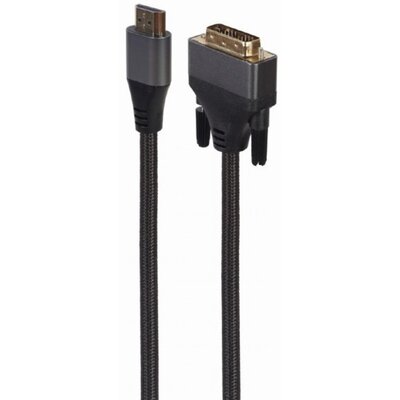 Gembird KABEL HDMI -> DVI 18+1PIN 4K, OPLOT, 1.8M CC-HDMI-DVI-4K-6