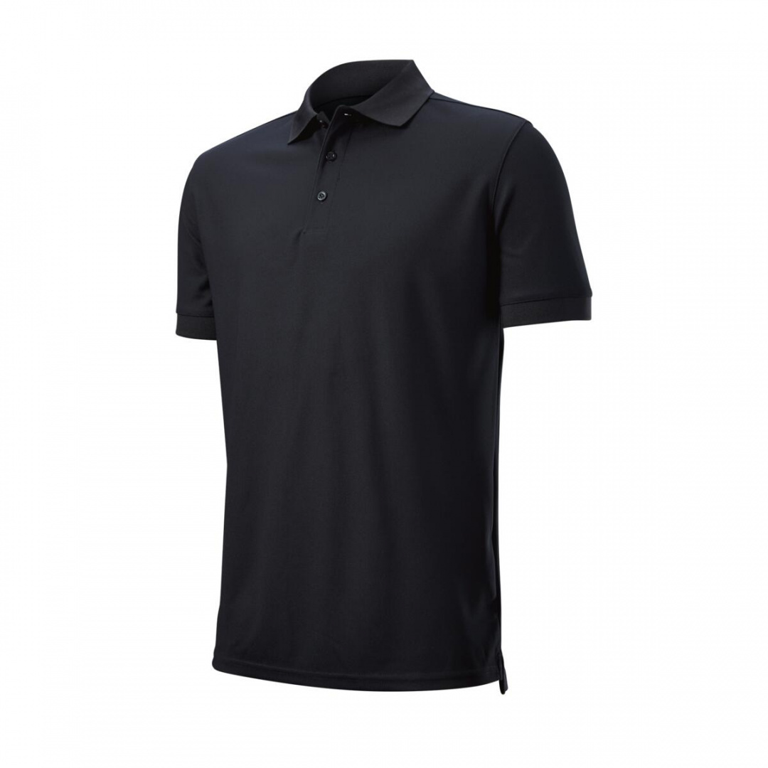 Koszulka golfowa polo Authentic Polo (czarna, rozm. L)