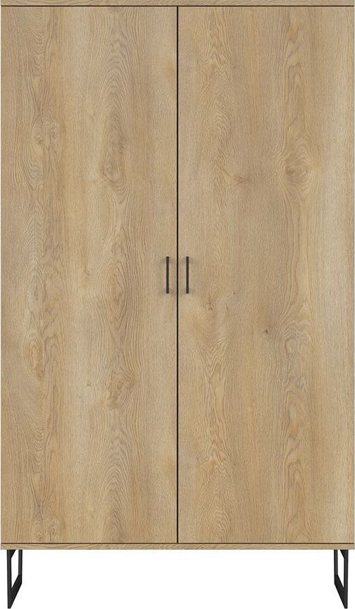 Elior Szafa dębowa z drążkami i półkami - Bahama 10X