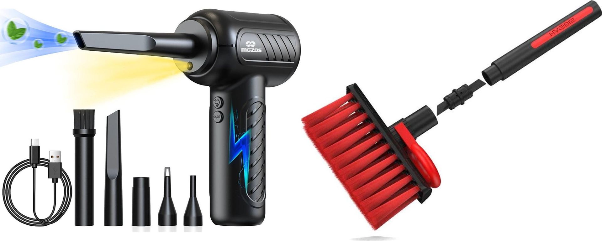 Mozos Mozos XB1-ECO Przenośna dmuchawa do elektroniki kurzu + Uniwersalna szczotka 4w1 HAGG1201
