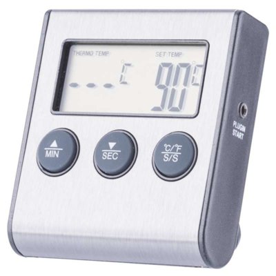 EMOS Termometr do żywności z sondą i minutnikiem 20/+250 °C E2157