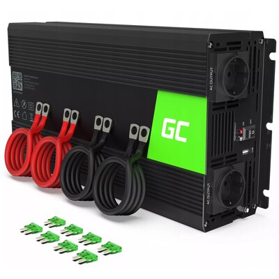 GREENCELL 24V na 230V 3000W/6000W Modyfikowana sinusoida