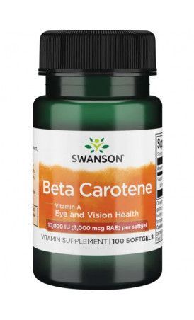 Swanson Beta Carotene (Vitamin A) 10.000IU, 100 kapsułek