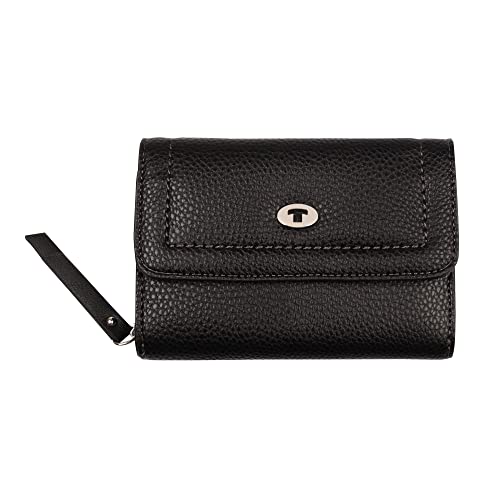 Tom Tailor Damska Lilly, Medium Flap Wallet, czarna, one size 29280 60
