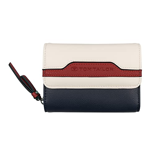 Tom Tailor Damska Jule, Medium Flap Wallet, Mixed, niebieski/morski (wielokolorowy), one Size 29282 144