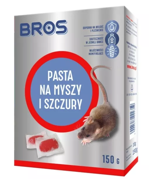 Bros Sp z o.o pasta na myszy i szczury 150g 1639