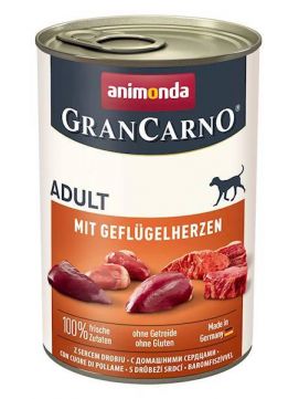 Animonda GranCarno Orginal Adult wieprzowina z sercami drobiu 400g