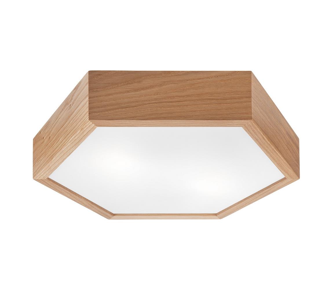 Plafon 43 cm jasny brąz E27 Lamkur