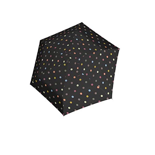reisenthel Umbrella Pocket Mini bardzo płaski, stabilny i lekki parasol kieszonkowy w kropkach z łatwym otwieraczem ręcznym – duży daszek – 25 x 2,5 x 6,5 cm – waga 190 g