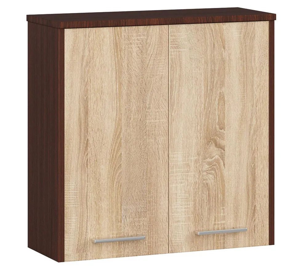 Wisząca szafka łazienkowa wenge + dąb sonoma Z1-L32
