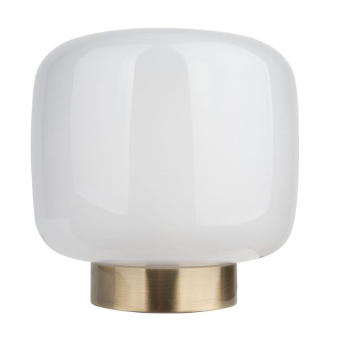 Maxlight Loftowa LAMPKA stołowa SMOOTH T0046 stojąca szklana biała złota T0046