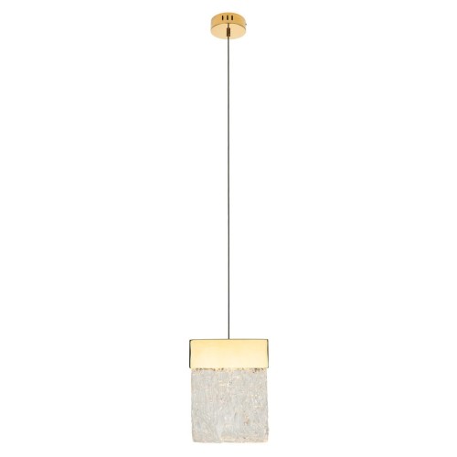 Maxlight Glamour LAMPA wisząca VETRO P0428D szklany zwis LED 4,5W 3000K nad stół złoty P0428D