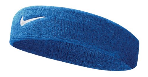 Nike Unisex dla dorosłych Swoosh opaska na głowę, niebieska (Royal blue/white), rozmiar uniwersalny