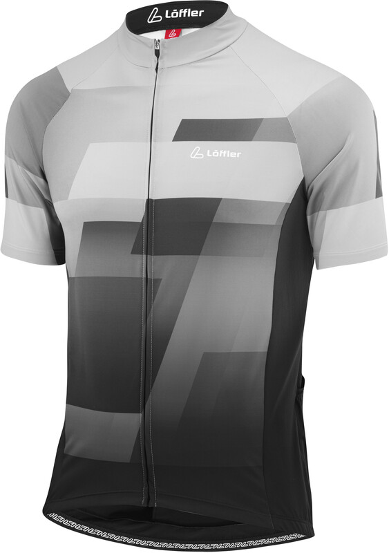 Löffler Stratos Mid Full Zip Bike Jersey Men, srebrny/szary EU 52 2022 Koszulki kolarskie