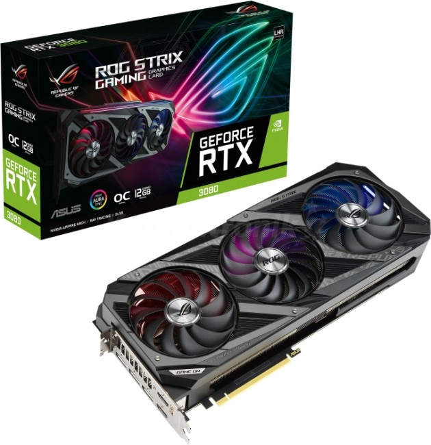 Asus GeForce RTX 3080 ROG Strix OC LHR 12GB GDDR6X ROG-STRIX-RTX3080-O12G GAMING