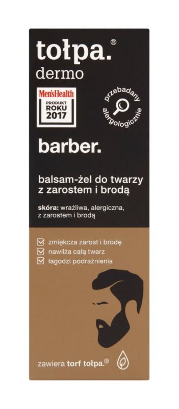 Tołpa TORF CORPORA dermo men balsam żel do twarzy z zarostem i brodą 75 ml