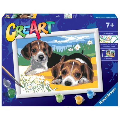 Ravensburger Malowanka CreArt Szczeniaczki Jack Russell 28939 28939