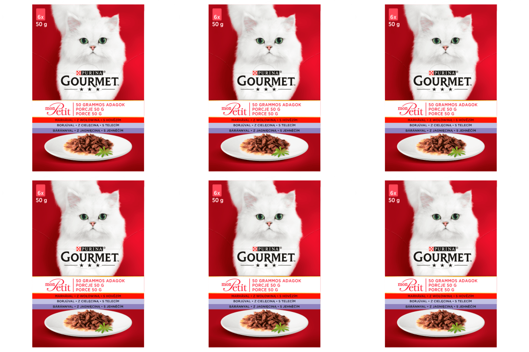 Purina Gourmet mon Petit Pokarm dla kotów MIX Mięsny 72x50g 55310-uniw