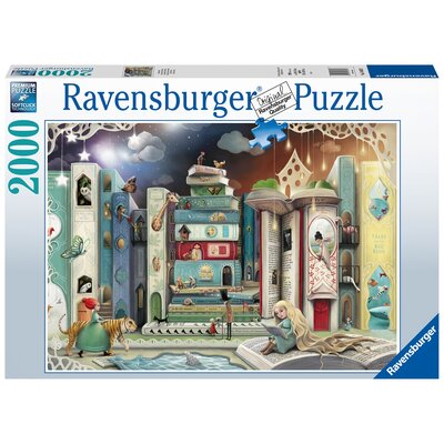 Ravensburger Puzzle 2000 elementów Ulica książek